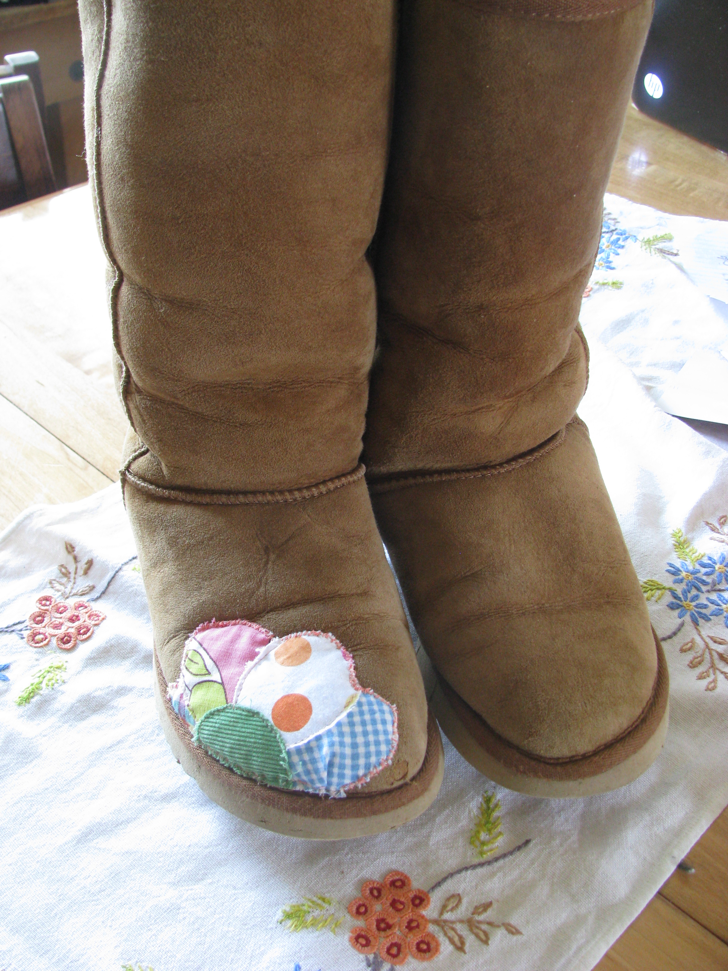 how to fix a hole in ugg boots